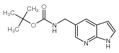N-(1H-吡咯并[2,3-b]吡啶-5-甲基)-氨基甲酸-1,1-二甲基乙酯结构式