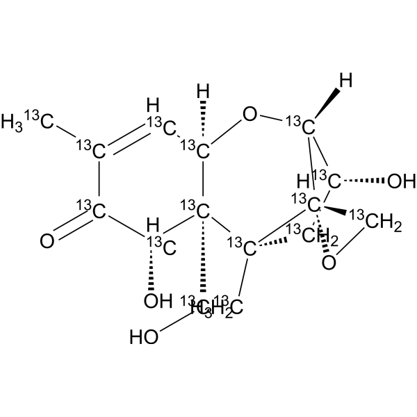 脱氧新戊烯醇-13C15溶液结构式