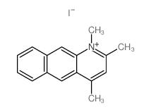 Benzo[g]quinolinium, 1,2,4-trimethyl-, iodide结构式