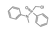 chloromethyl(phenyl)phosphinic methyl(phenyl)amide结构式