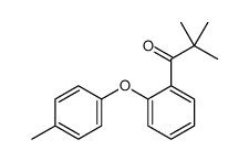 2,2-dimethyl-1-[2-(4-methylphenoxy)phenyl]propan-1-one结构式