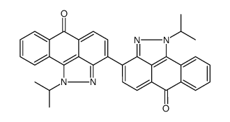 1,1'-bis(1-methylethyl)[3,3'-bianthra[1,9-cd]pyrazole]-6,6'(1H,1'H)-dione Structure