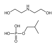 2-(2-hydroxyethylamino)ethanol,2-methylpropyl dihydrogen phosphate结构式