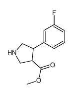 methyl 4-(3-fluorophenyl)pyrrolidine-3-carboxylate Structure