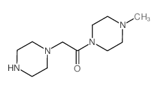 1-甲基-4-(哌嗪-1-基乙酰基)哌嗪结构式