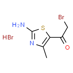1-(2-氨基-4-甲基噻唑-5-基)-2-溴乙酮氢溴酸盐结构式