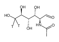 acetyl-d-mannosamine, n-[mannosamine-6-3h] Structure