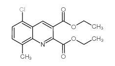 5-氯-8-甲基喹啉-2,3-二羧酸二乙酯结构式