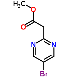 Methyl 2-(5-bromopyrimidin-2-yl)acetate Structure