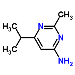 2-甲基-4-氨基-6-异丙基嘧啶结构式