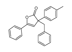 3-benzyl-3-(4-methylphenyl)-5-phenylfuran-2-one Structure