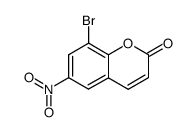 8-bromo-6-nitro-2H-chromen-2-one Structure