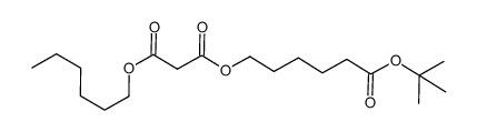 5-(tert-butoxycarbonyl)pentyl hexyl malonate Structure