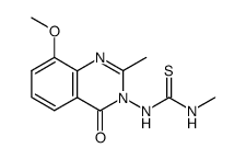 1-(8-methoxy-2-methyl-4-oxo-4H-quinazolin-3-yl)-3-methyl-thiourea Structure
