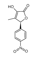 (S)-3-hydroxy-4-methyl-5-(4-nitrophenyl)furan-2(5H)-one Structure