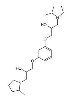 3,3'-bis-(2-methyl-pyrrolidin-1-yl)-1,1'-m-phenylenedioxy-bis-propan-2-ol Structure