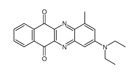 3-diethylamino-1-methyl-benzo[b]phenazine-6,11-dione结构式