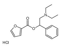 [2-(diethylamino)-1-phenylethyl] furan-2-carboxylate,hydrochloride结构式