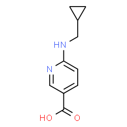 6-(cyclopropylmethylamino)pyridine-3-carboxylic acid Structure