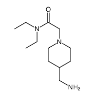 2-[4-(aminomethyl)piperidin-1-yl]-N,N-diethylacetamide结构式