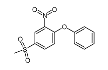 4-(methylsulfonyl)-2-nitro-1-phenoxybenzene结构式