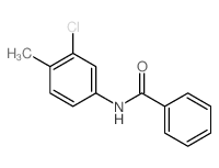 Benzamide,N-(3-chloro-4-methylphenyl)-结构式