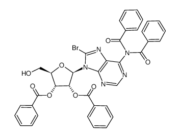 N6,N6,2',3'-O-tetrabenzoyl-8-bromoadenosine Structure