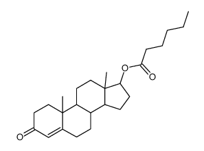 17β-hexanoyloxy-androst-4-en-3-one Structure