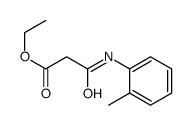ethyl 3-(2-methylanilino)-3-oxopropanoate结构式