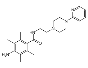 4-amino-2,3,5,6-tetramethyl-N-[2-(4-pyridin-2-ylpiperazin-1-yl)ethyl]benzamide结构式