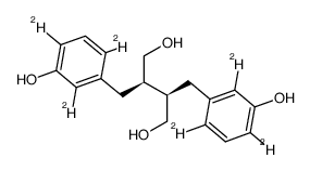 外消旋肠二醇-d6结构式