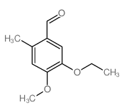 5-乙氧基-4-甲氧基-2-甲基苯甲醛结构式
