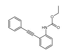 ethyl N-[(2-phenylethynyl)phenyl]carbamate Structure