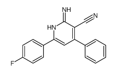 2-amino-6-(4-fluorophenyl)-4-phenylpyridine-3-carbonitrile Structure