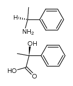 (S)-atrolactic acid (S)-(-)-α-methylbenzylamine salt结构式