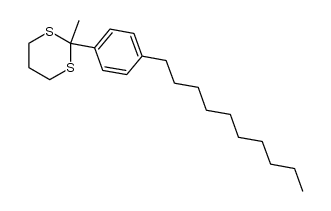 2-(4-decylphenyl)-2-methyl-1,3-dithiane结构式