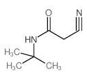 N-(叔-丁基)-2-氰基乙酰胺结构式