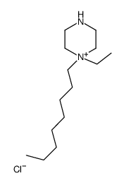 1-ethyl-1-octylpiperazin-1-ium,chloride Structure