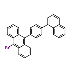 9-Bromo-10-[4-(1-naphthyl)phenyl]anthracene structure
