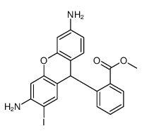 methyl 2-(3,6-diamino-2-iodo-9H-xanthen-9-yl)benzoate结构式