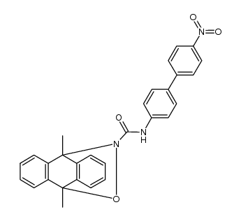 9,10-dihydro-9,10-dimethyl-N-[4-(4-nitrophenyl)phenyl]-9,10-(epoxyimino)anthracene-11-carboxamide结构式
