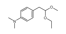 4-(2-ethoxy-2-methoxyethyl)-N,N-dimethylaniline结构式