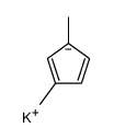 potassium,2,5-dimethylcyclopenta-1,3-diene Structure