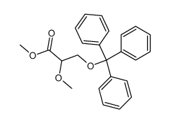 2-methyl-3-(triphenylmethyl)glyceric acid methyl ester Structure
