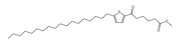 methyl 6-(5-octadecylthiophen-2-yl)-6-oxohexanoate Structure