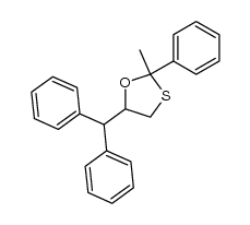 5-benzhydryl-2-methyl-2-phenyl-[1,3]oxathiolane结构式