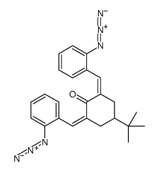 2,6-bis[(2-azidophenyl)methylidene]-4-tert-butylcyclohexan-1-one Structure