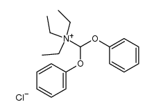 triethyl-diphenoxymethyl-ammonium, chloride结构式