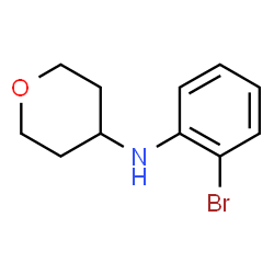 N-(2-溴苯基)四氢-2H-吡喃-4-胺结构式