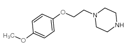 1-[2-(4-甲氧基苯氧基)乙基]哌嗪结构式